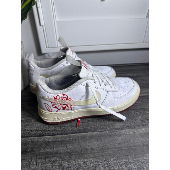 Nike Air Force 1 Low CN8534-100 Bodega Plastic Bag White Rose Shoes - Picture 3 of 6